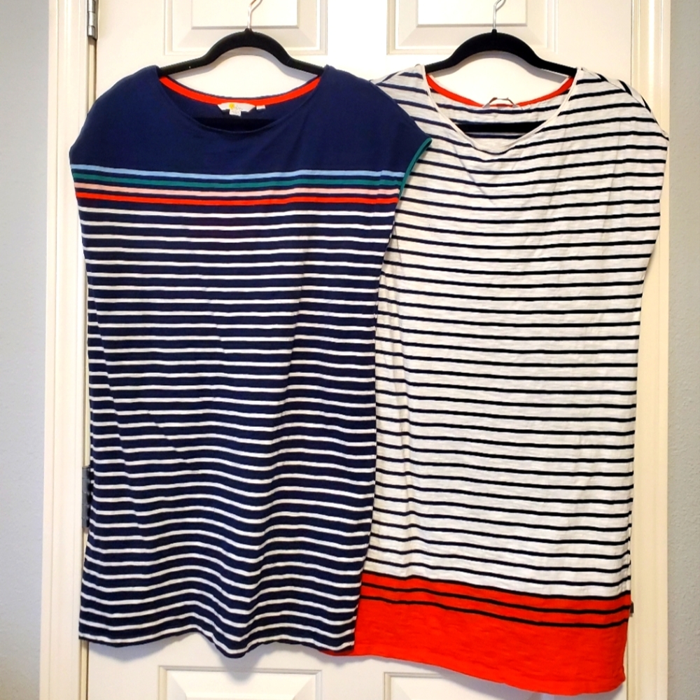 Boden cotton striped dress